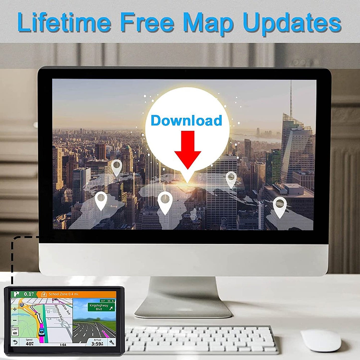 9" Car GPS Navigation