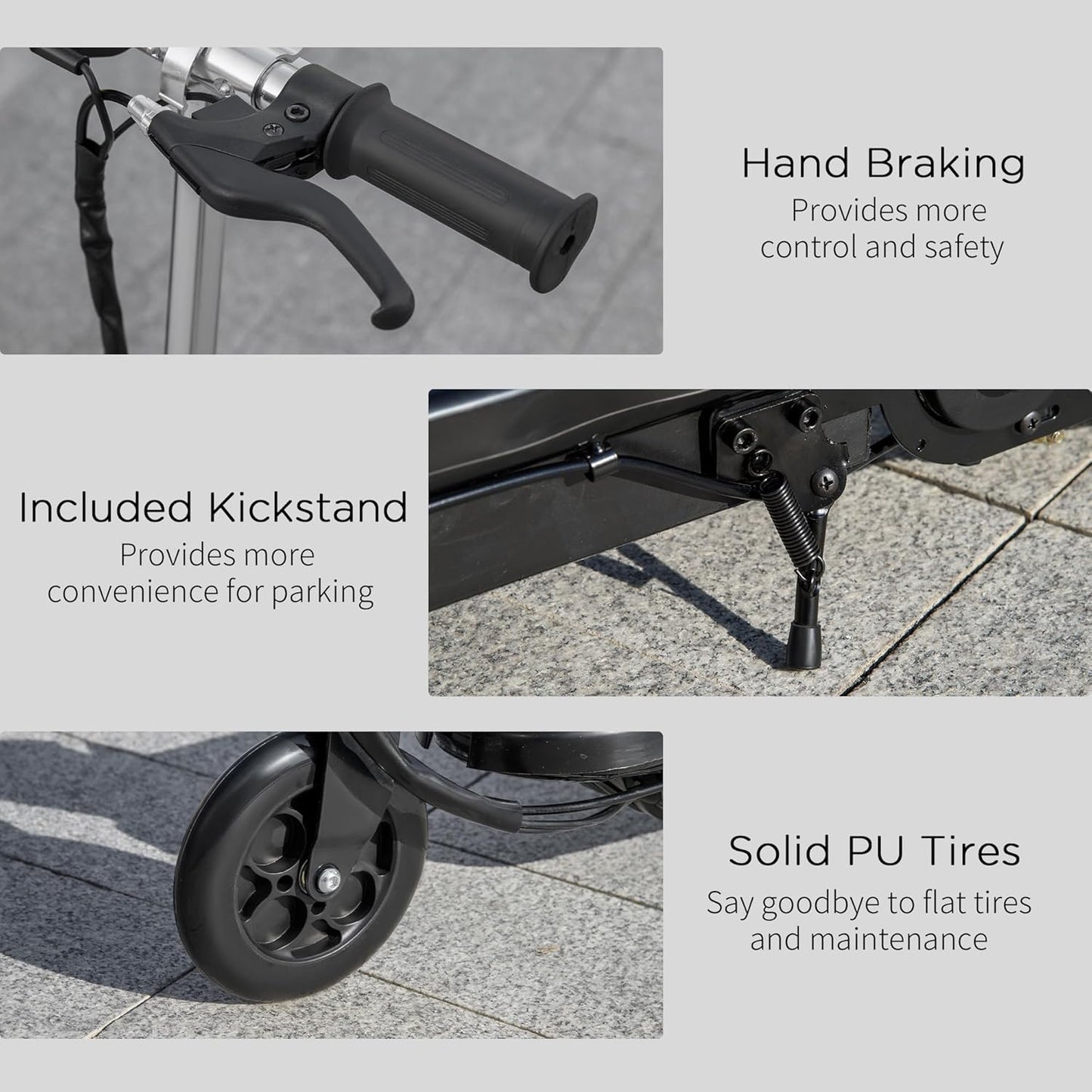 Electric Scooter with Seat Foldable Kids Scooter