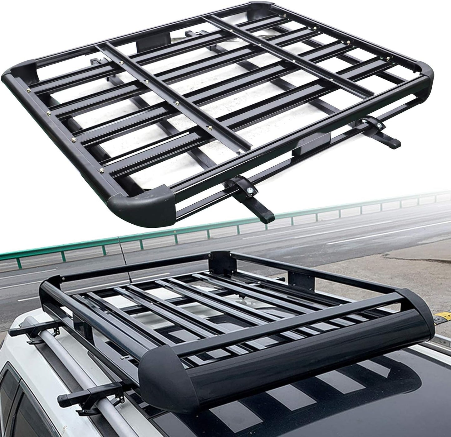 Universal Roof Rack Basket Car Top Luggage Rack