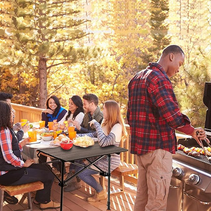 120cm Length Foldable Camping Table – Portable Outdoor Table with Adjustable Height ZF1468