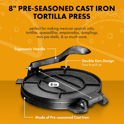 Tortilla Press Cast Iron