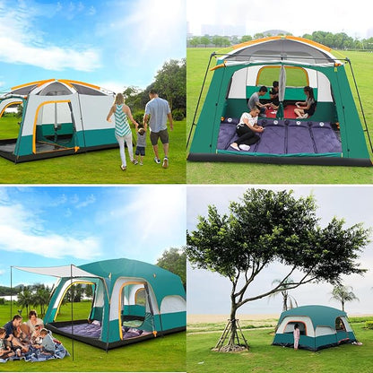 Clearance!!! Family Outdoor Camping Tent – Double Layer, Family Cabin Tent