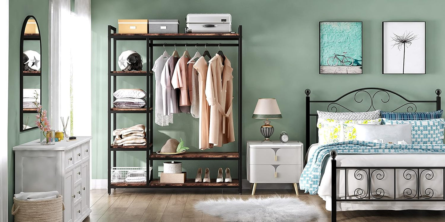 Metal Wardrobe Clothes Rack Clothes Organizer