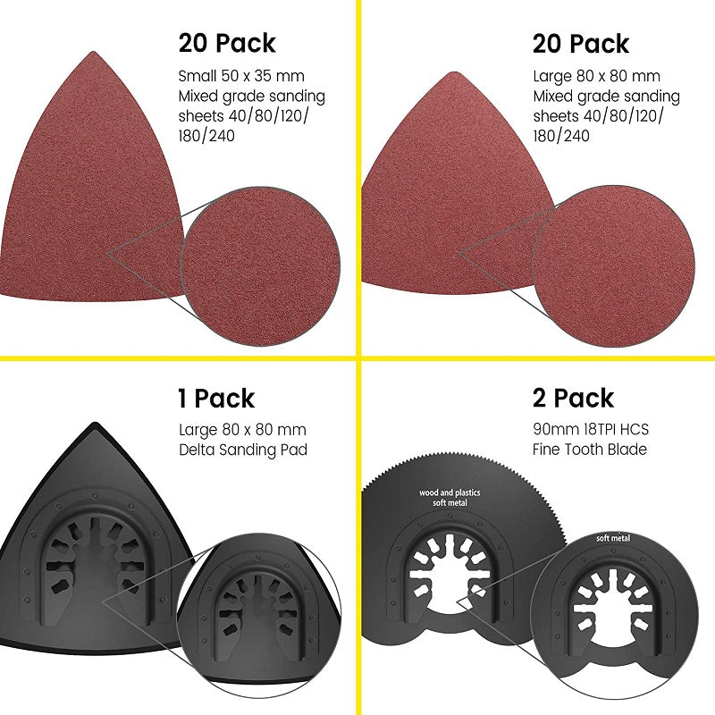 Multi Tool Oscillating Saw Blades 68PCS