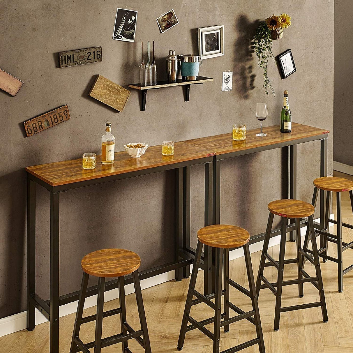Bar Table Set with Bar Stools Chairs