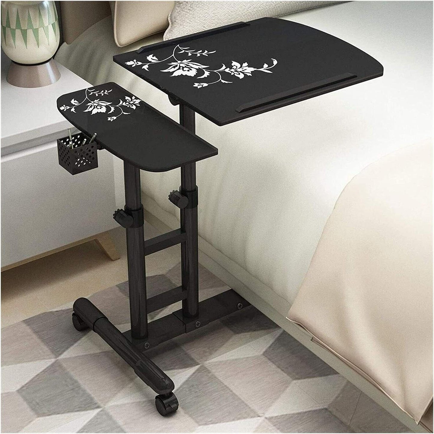 Overbed Laptop Table Desk Stand Adjustable