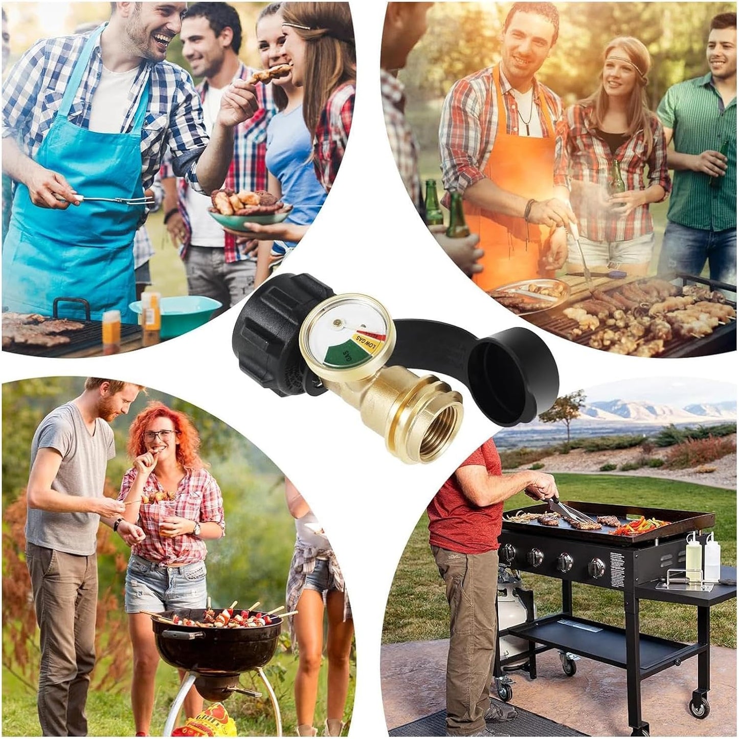 Propane Tank Gauge Level Indicator Gas Pressure Meter