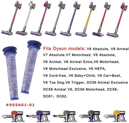 Dyson Filter Replacement For Dyson V6 V7 V8 DC58 DC59 2PCS