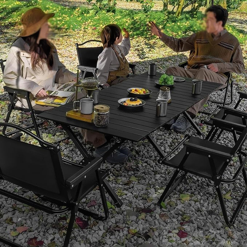 120CM Folding Dining Table Camping Picnic Egg Roll