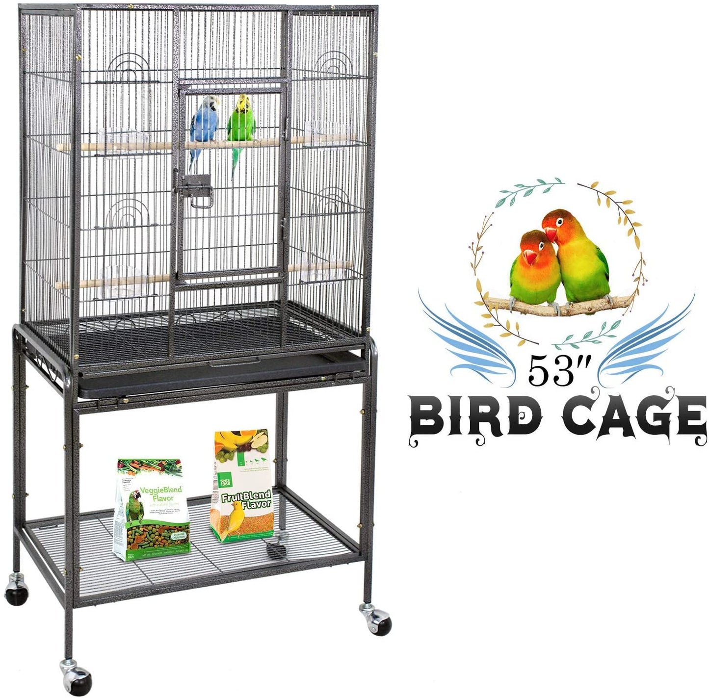 Bird Cage Parrot Aviary Perch Carrier