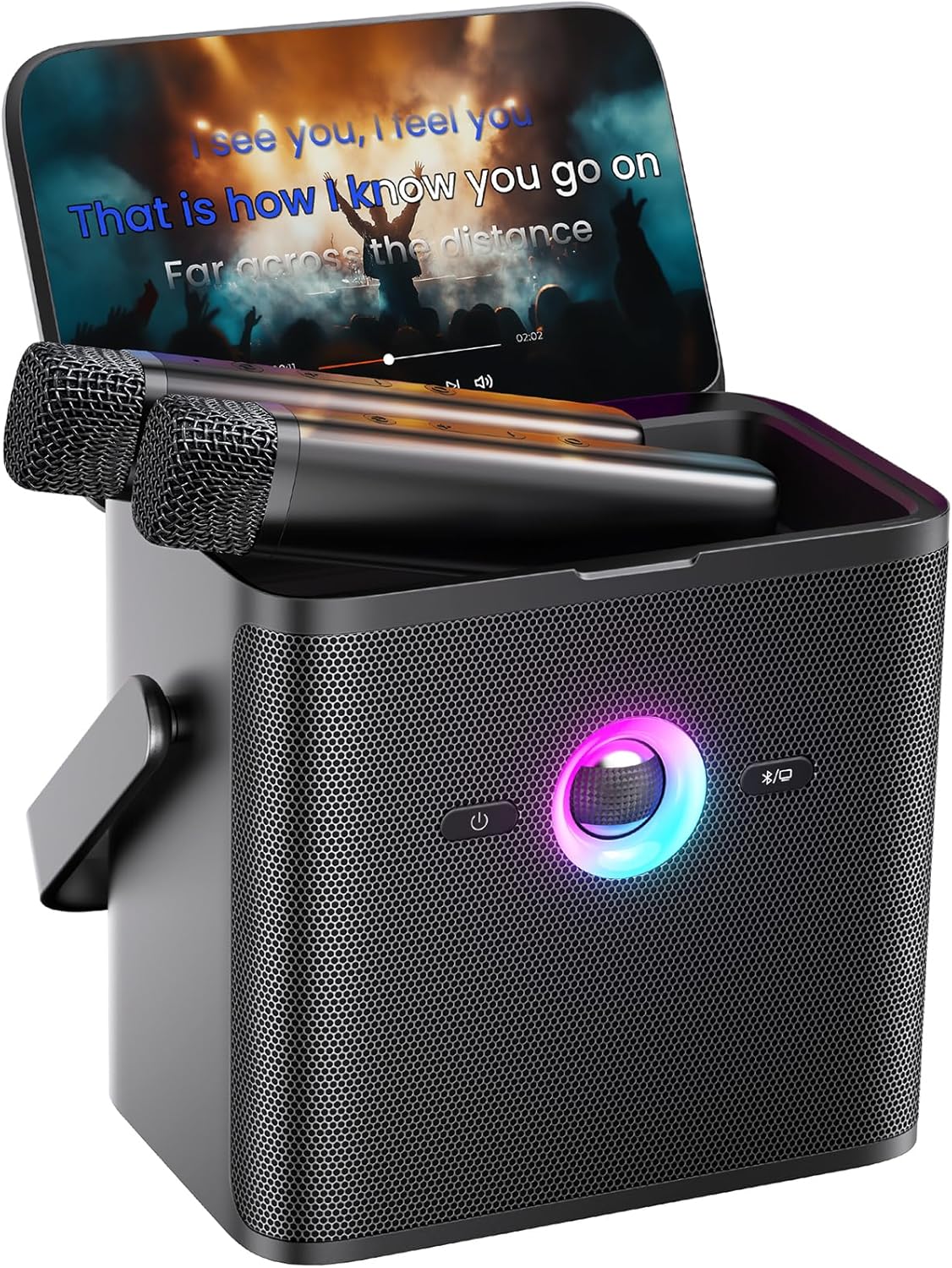 Ikarao S3 Karaoke Machine System With 7″ Touch Screen Wireless Mic