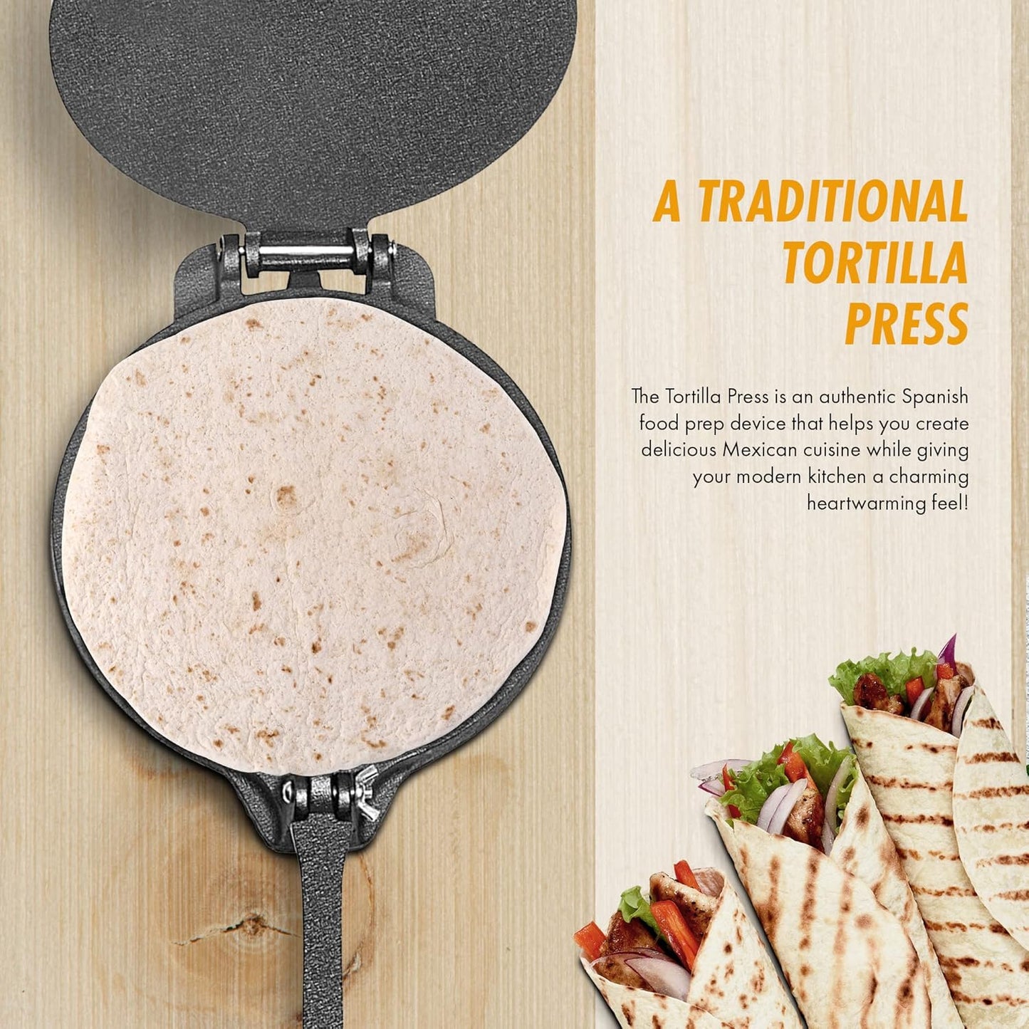 Tortilla Press Cast Iron