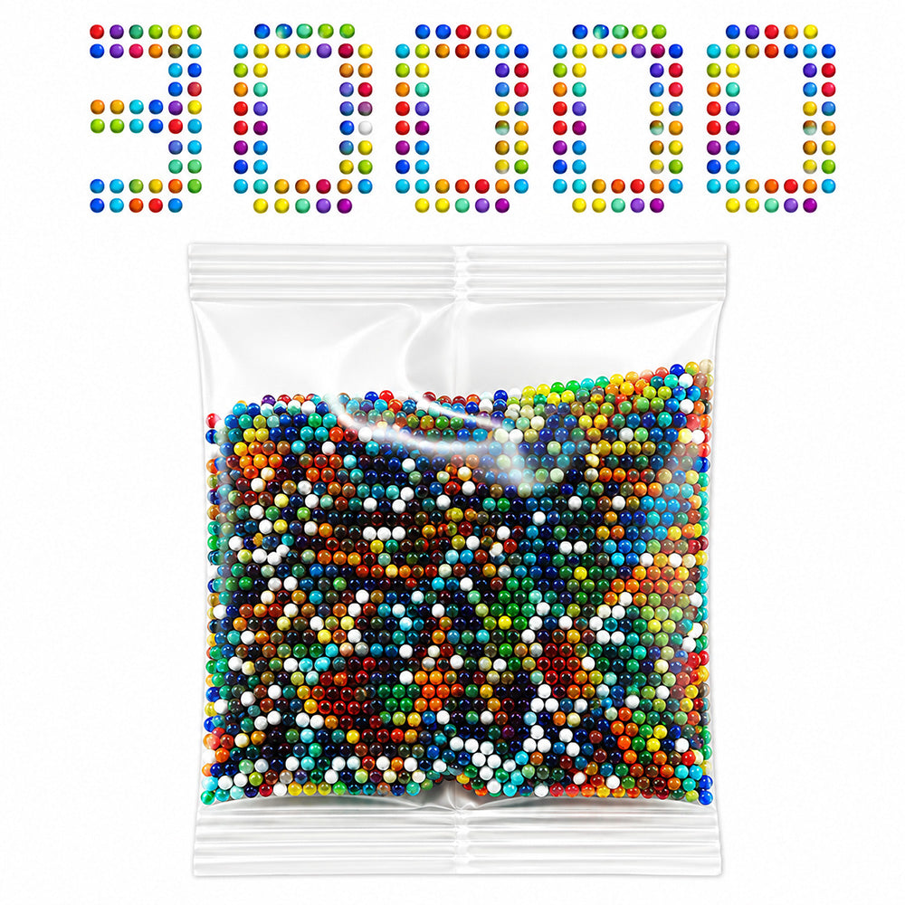 30000 Multicolour Gel Blaster Balls for Gel Ball Blaster 7-8mm