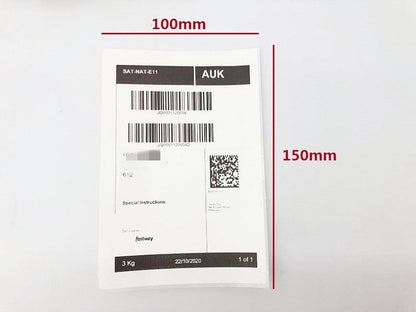 12 Rolls Premium 100x150mm Direct-thermal labels 350pcs/roll Self Adhesive Label