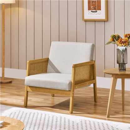 Fabric Upholstered Accent Chair Armchair