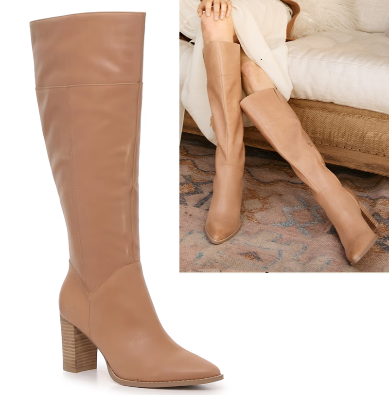 Clearance Real Leather High Heel Long Boots