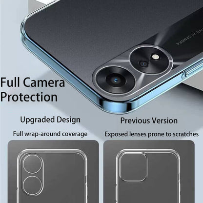 Ultra Thin Lightweight TPU Clear Compatible with OPPO A38 4G Case