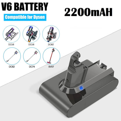 Dyson V6 Battery 2.2AH Replacement