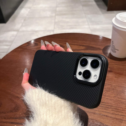 Carbide Series Carbon Fibre Magnetic Anti-Fingerprint Compatible with iPhone 13 Pro Case