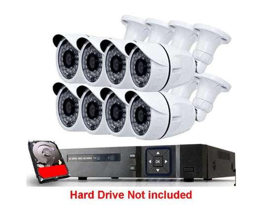 1MP 8 Channel DVR Security Camera System