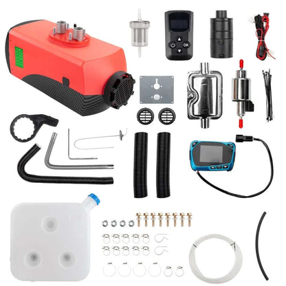 8KW Diesel Air Heater 10L Diesel Tank 12V with LCD Thermostat Monitor - The Shopsite