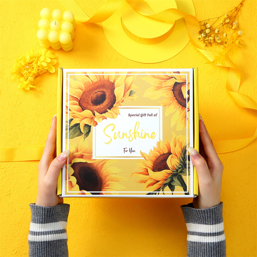 Aroma Sunflower Candle Bath Gift Box