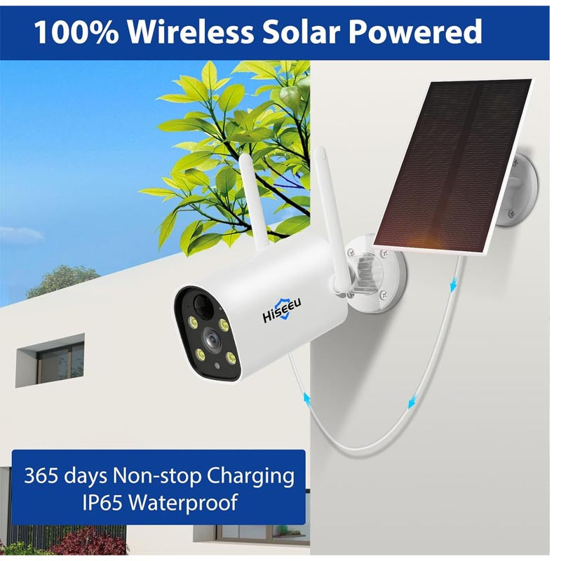 Solar powered wireless Security camera system