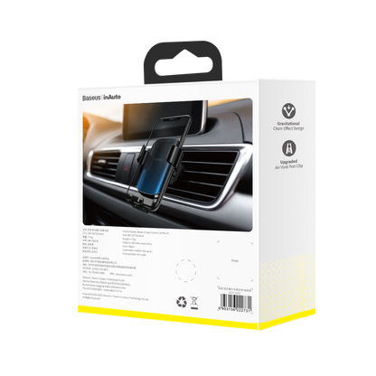 Baseus Glaze Gravity Car Mount Black LG01