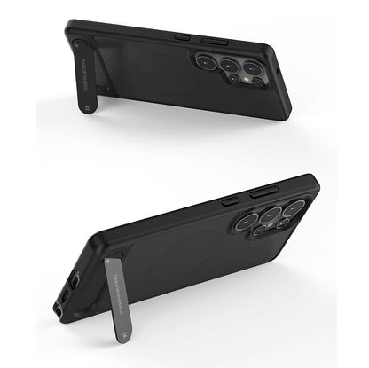 Compatible with Samsung S26 2026 Elvis Series All-Around Protection Magsafe Phone Case with Invisible Stand