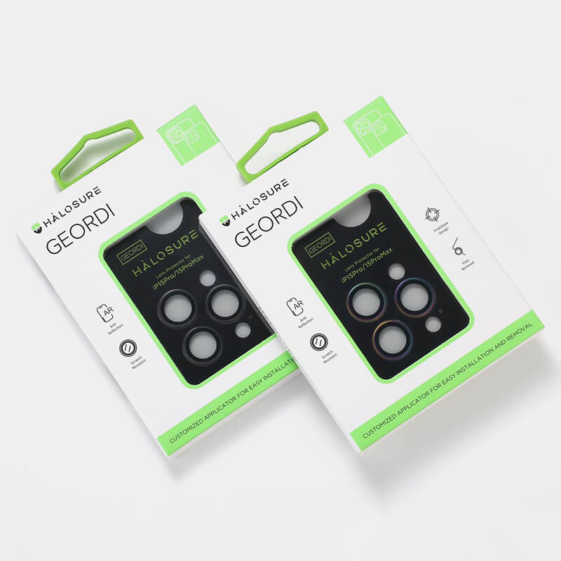 Suitable for Phone Series Halosure Multicolor Tempered Glass Individual Camera Lens Protector