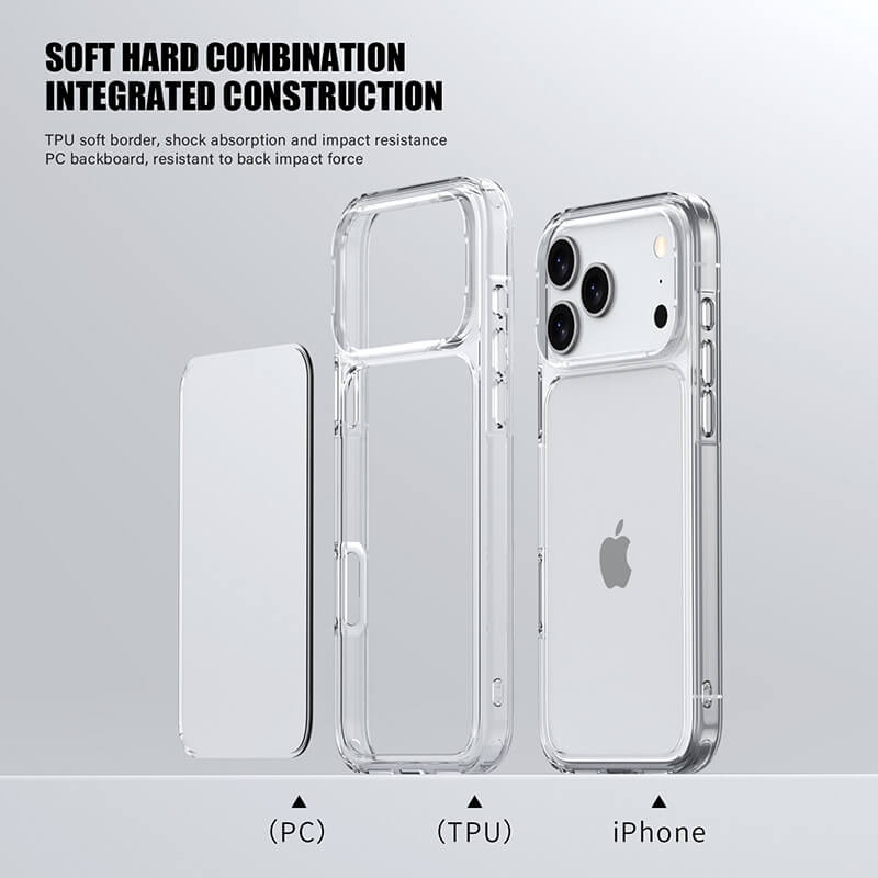 Aurora Series Crystal Transparent Compatible with iPhone 17 Pro Max Case