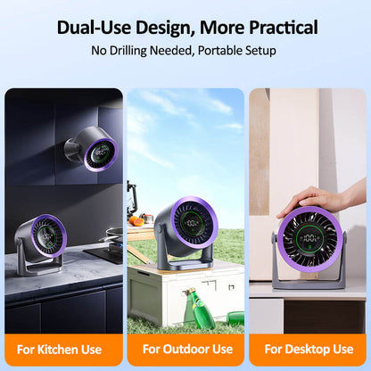 Mobie 100-Level Speed Multi-Use Silent Cyclone Circulation Fan M75