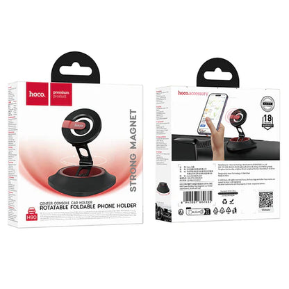 Magnetic Dashboard Phone Holder w/ Extra Wide Base, Rotatable & Foldable Multi-Hinge Arm