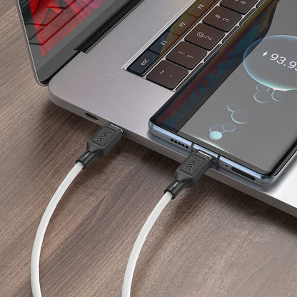 Hoco Cool 60W Silicone Charging Data Cable for Type-C to Type-C X90