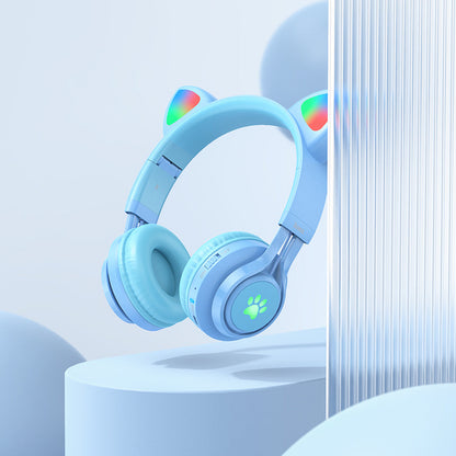 Hoco Cat Ear Bluetooth Headphones for Girls and Kids Ages 3+ W39