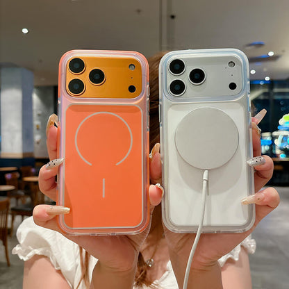 Compatible with iPhone 17 Pro Max Aurora Pure Series Magnetic Phone Case