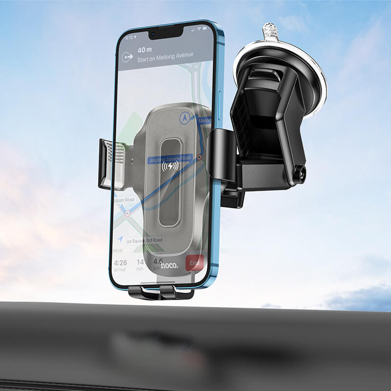 Hoco Wise Automatic Induction Wireless Fast Charging Car Phone Holder HW3