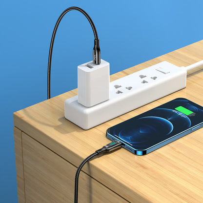 Hoco Type-C to Lightning Led PD 20W Extreme Charging Data Cable S51