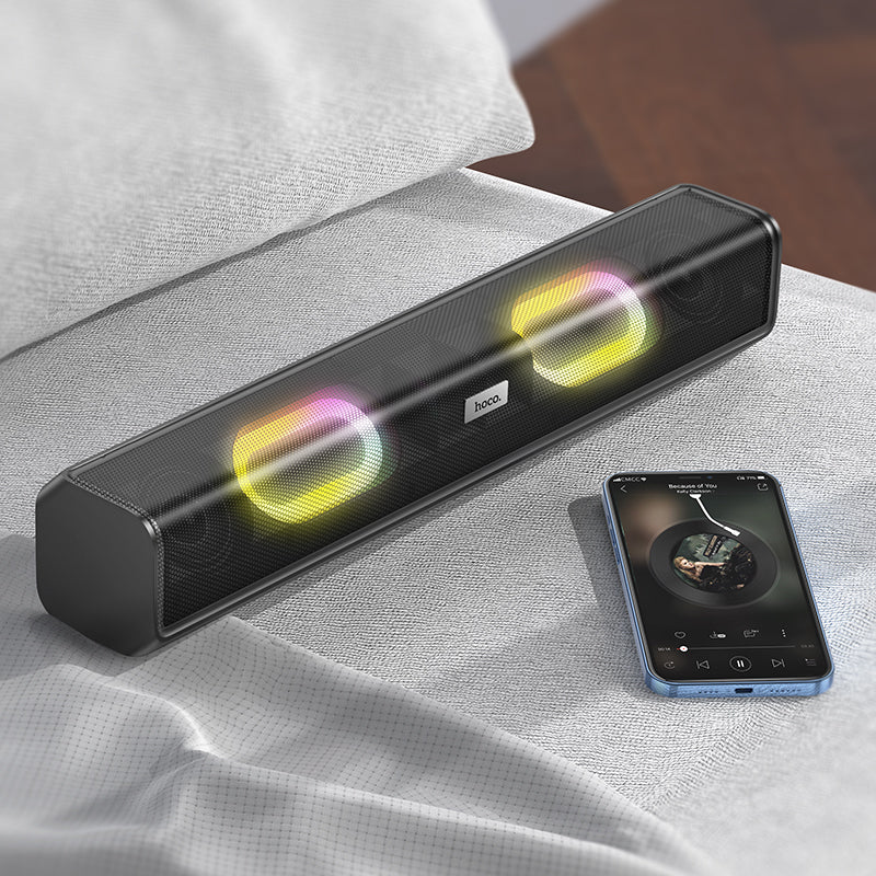 Hoco 5.1 Bluetooth Desktop Wireless Speaker with LED Lights BS49