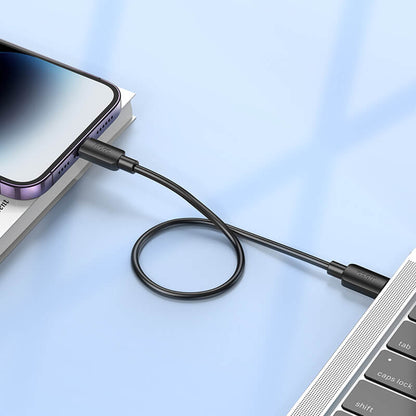 Hoco PVC PD 20W Type-C to Lighting 2.4A Fast Charging Data Cable 25cm X96