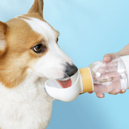 Pet Water Bottle Dispenser with Food Container Leak Proof Pet Drinking Bottle P