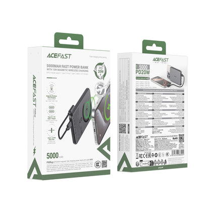 Acefast PD 20W 5000mAh Magnetic Charging Portable Power Bank M30-5000