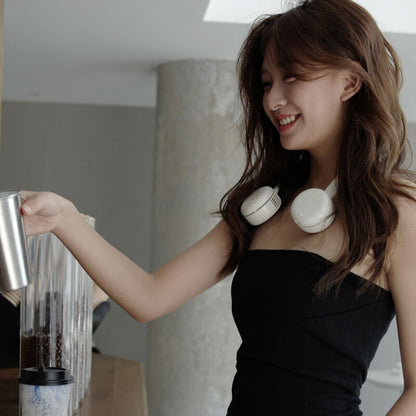 Mobie Portable Bladeless Stylish Neck Fan with Silicone Tube