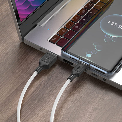 Hoco Cool Silicone USB-A to Type-C Charging Data Cable X90