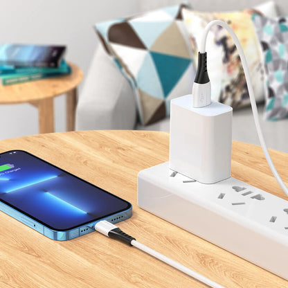 Hoco Silicone Charging Data Cable USB-A to Lightning 1m X82