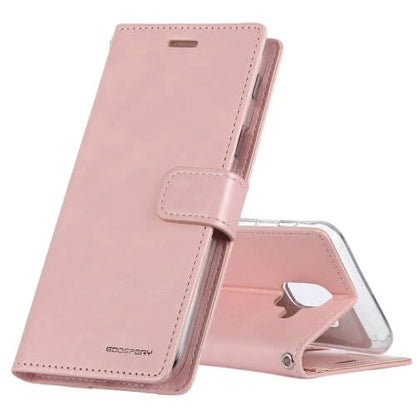 Mercury Blue Moon Diary Shockproof Leather Wallet Compatible with iPhone 7 Case
