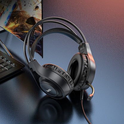 Hoco Tiger 50mm Immersive Gaming Headset with Mic for PC Mobile W106