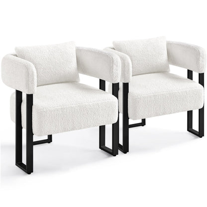 2pcs Accent Chair Armchair