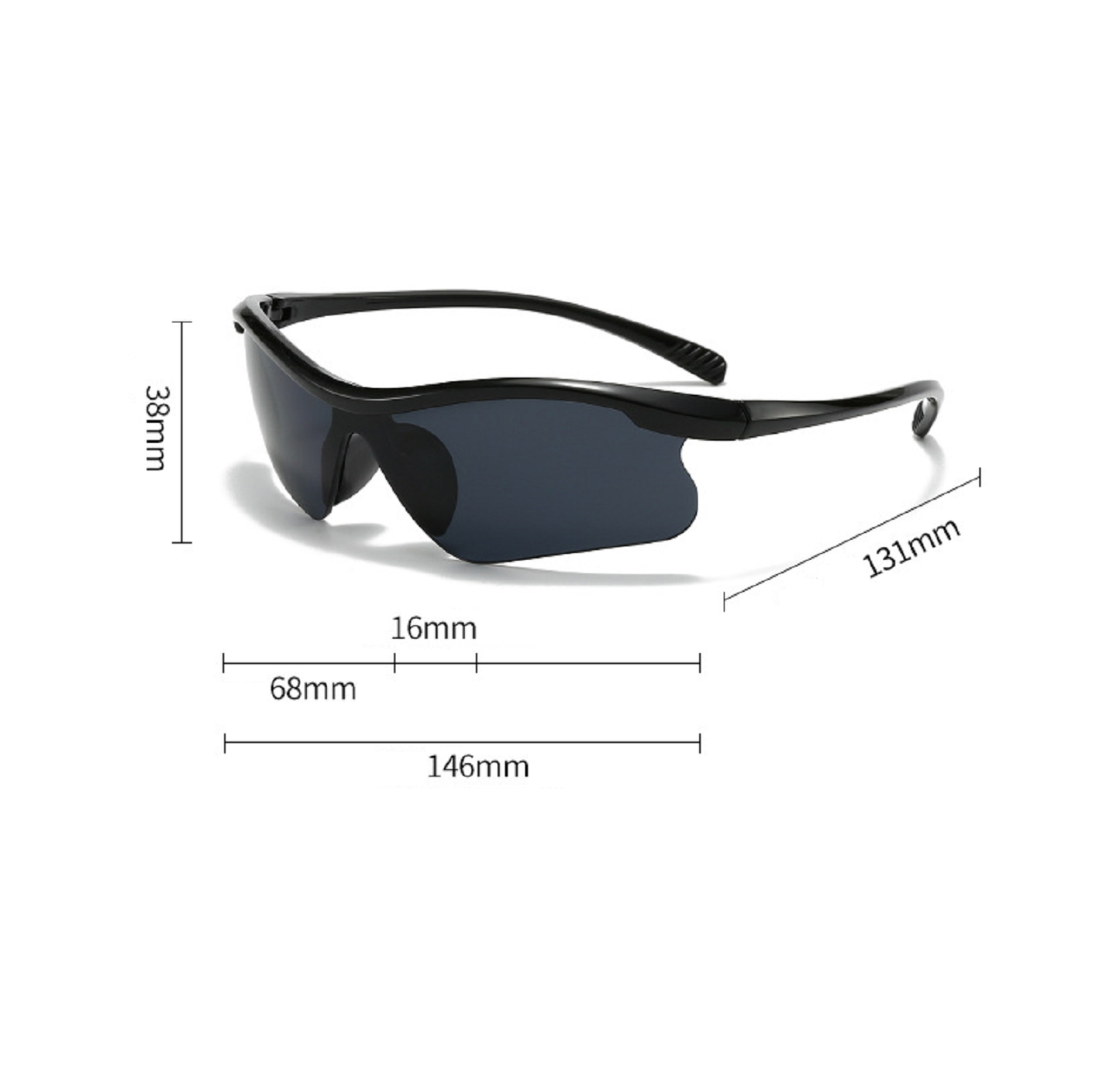 Ecotrek Shooting Glasses – Anti-Impact & UV Protection, Polycarbonate Frame, Unisex HD09-21
