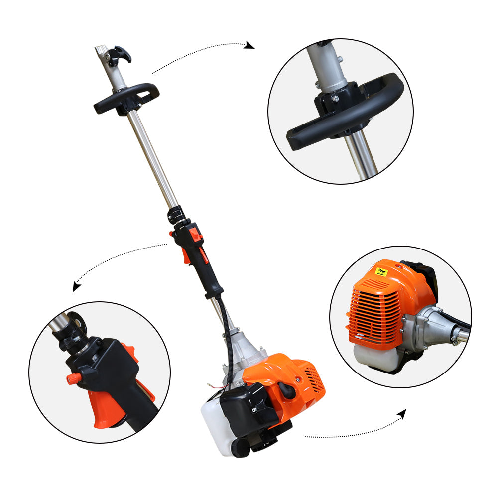 62CC Brush Weed Cutter Saw Hedge Trimmer 4 In 1